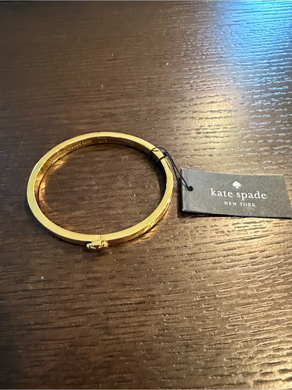 kate spade brand new new york Gold-Tone Heart Clasp Bracelet